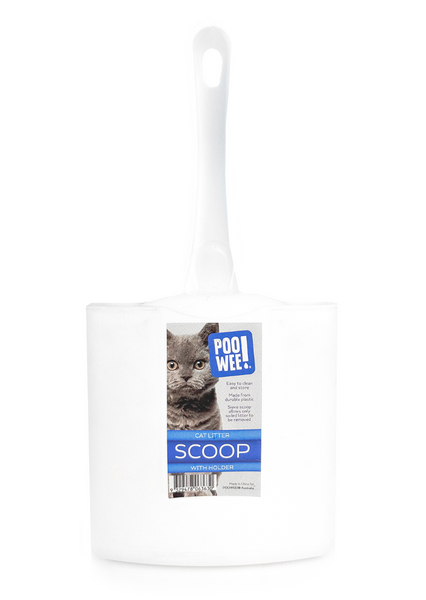 POOWEE CAT LITTER SCOOP WITH HOLDER