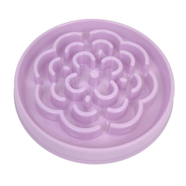 BARKLEY & BELLA DOG BOWL SLOW CHOW MELAMINE [SIZE:LARGE COLOUR:LILAC]