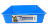 POOWEE LITTER TRAY PLAIN LARGE 42X31CM BLUE
