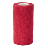 ELASTI-WRAP COHESIVE BANDAGE 10CMX4.5M [COLOUR:RED]