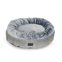 SPG DOG BED HARLEY HARLOW GREY & ARTIC FAUX FUR [SIZE:SMALL]