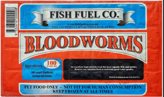 FISH FUEL BLOODWORMS 110G 10 PACK