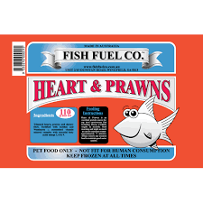 FISH FUEL FROZEN FISH FOOD BEEF HEART & PRAWN 100G