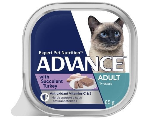 ADVANCE CAT WET SINGLE TRAY ADULT SUCCULENT TURKEY 85G