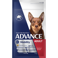 ADVANCE DOG DRY ADULT MOBILITY MEDIUM BREED CHICKEN WITH RICE 13KG