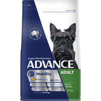 ADVANCE DOG DRY ADULT MOBILITY SMALL BREED CHICKEN WITH RICE 2.5KG