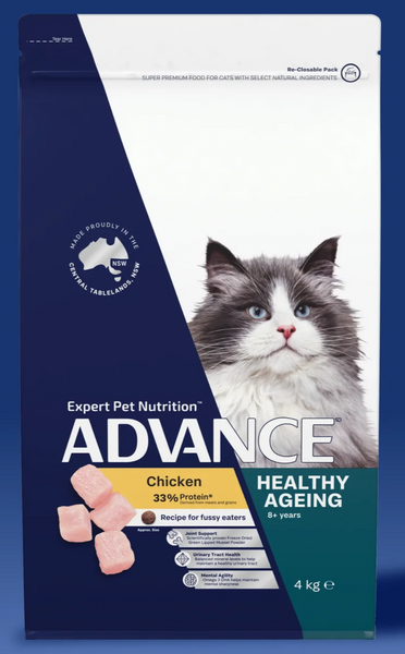 ADVANCE CAT DRY ADULT HEALTHY AGEING 8+ YEARS 4KG