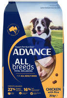 ADVANCE DOG DRY ADULT ALL BREED CHICKEN & RICE 20KG 