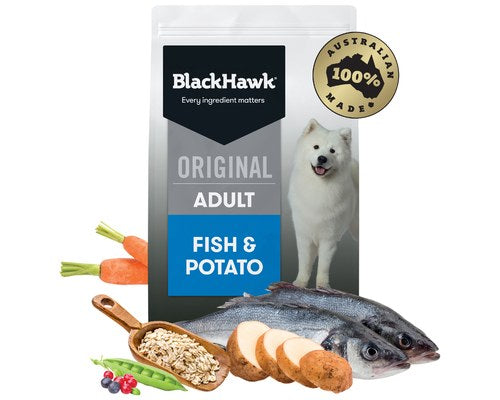 BLACK HAWK DOG ORIGINAL ADULT FISH & POTATO [WEIGHT:3KG]
