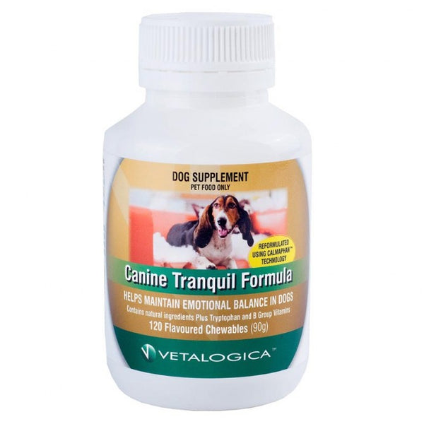 VETALOGICA CANINE TRANQUIL FORMULA 120 TABS