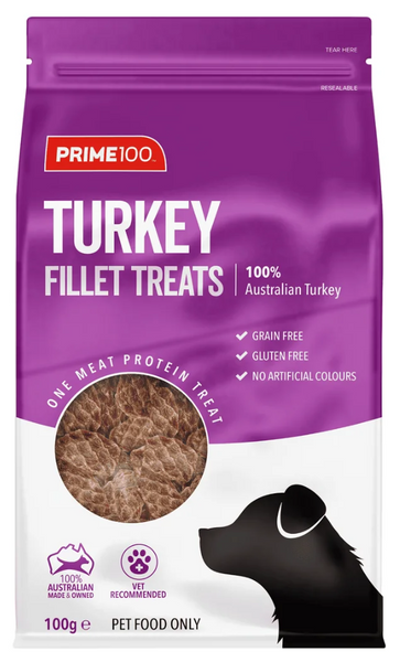 PRIME 100 TREAT FILLET 100G [FLAVOUR:TURKEY]