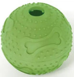 KAZOO DOG TOY TREAT BALL RUBBER [SIZE:MEDIUM - 7CM]