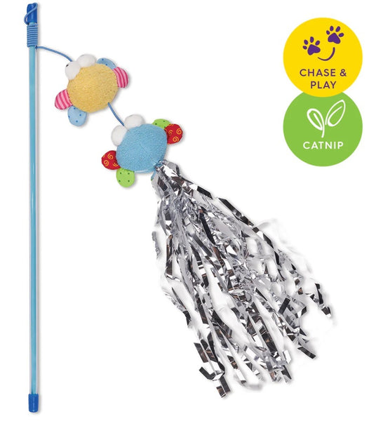 KAZOO CAT TOY BUTTERFLY HIGH WAND