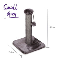 KAZOO CAT SCRATCHER POST SMALL [COLOUR:CHARCOAL]