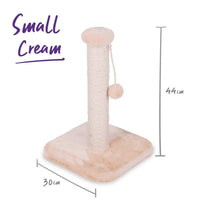 KAZOO CAT SCRATCHER POST SMALL [COLOUR:CREAM]