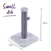 KAZOO CAT SCRATCHER POST SMALL [COLOUR:ASH]
