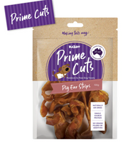 KAZOO PRIME CUTS PIG EAR STRIPS 100G