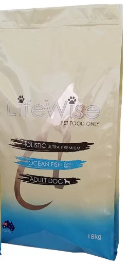 LIFEWISE DOG ADULT SMALL BITES OCEAN FISH [WEIGHT:18KG]
