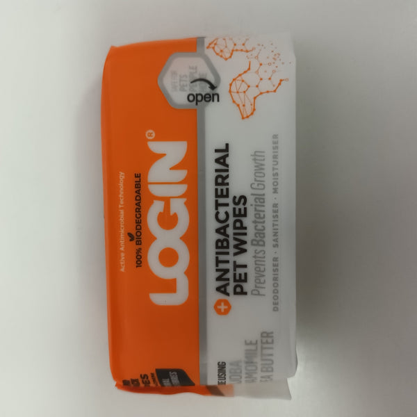 LOGIN ANTIBACTERIAL PET WIPES MINI PACK
