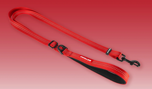 EZYDOG ESSENTIAL ADJUSTABLE LEASH RED [SIZE:SMALL]