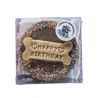 HUDS & TOKE HAPPY BIRTHDAY CAROB FROSTED DOGGY CAKE