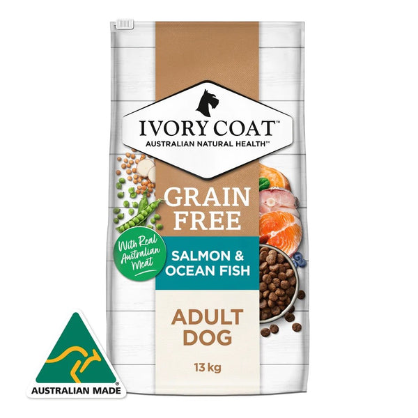 IVORY COAT DOG DRY GRAIN FREE ADULT SALMON & OCEAN FISH [WEIGHT:13KG]