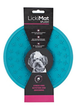 LICKIMAT DOG SPLASH WALL & FLOOR SUCTION [COLOUR:TURQUOISE]