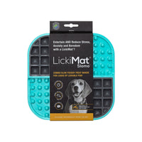 LICKIMAT DOG SLOMO WET & DRY DOUBLE [COLOUR:TURQUOISE]