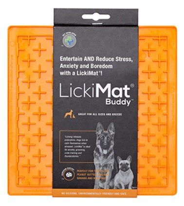 LICKIMAT DOG BUDDY ORIGINAL [COLOUR:ORANGE]