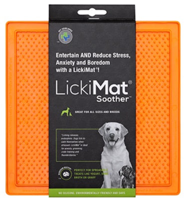 LICKIMAT DOG SOOTHER [COLOUR:ORANGE]