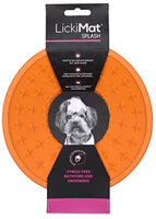 LICKIMAT DOG SPLASH WALL & FLOOR SUCTION [COLOUR:ORANGE]