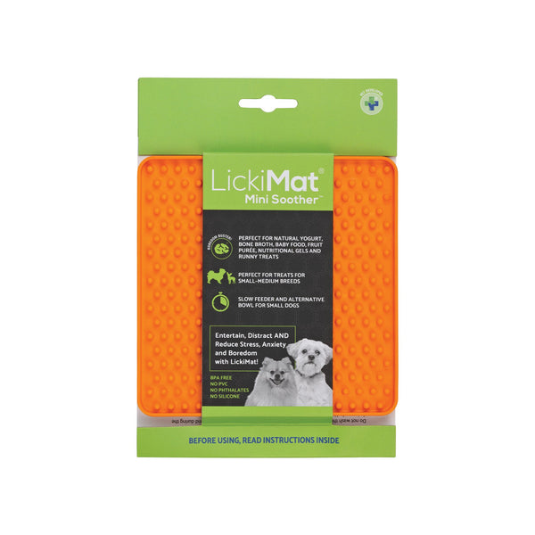 LICKIMAT DOG SOOTHER MINI [COLOUR:ORANGE]