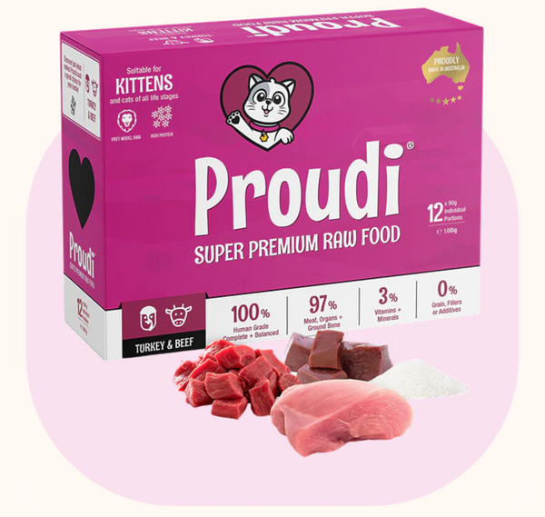 PROUDI CAT KITTEN TURKEY AND BEEF 1.08KG