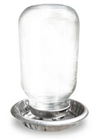  BAINBRIDGE POULTRY DRINKER STAINLESS STEEL MASON TOP 1 LITRE