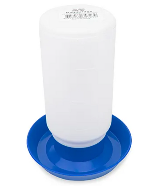 BAINBRIDGE POULTRY DRINKER STRAIGHT 1 LITRE BLUE