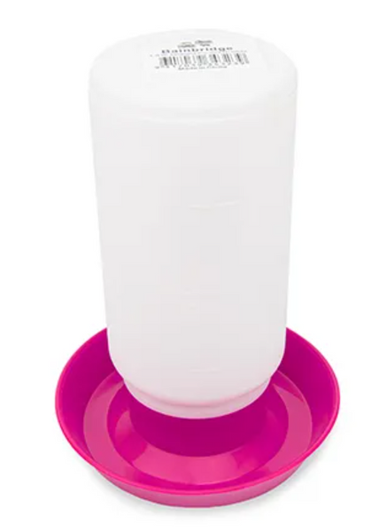 BAINBRIDGE POULTRY DRINKER STRAIGHT 1 LITRE PINK