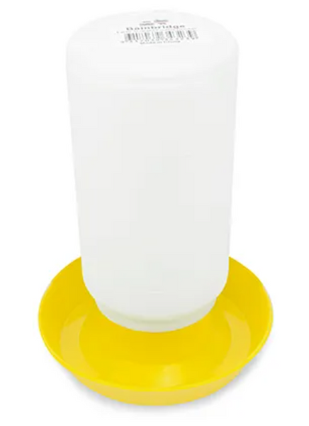 BAINBRIDGE POULTRY DRINKER STRAIGHT 1 LITRE YELLOW