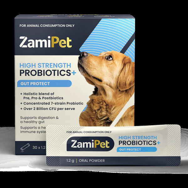 ZAMIPET HIGH STRENGTH PROBIOTICS + GUT PROTECT (30 X 1.2G SACHETS) [FLAVOUR:PROBIOTIC GUT PROTECT]