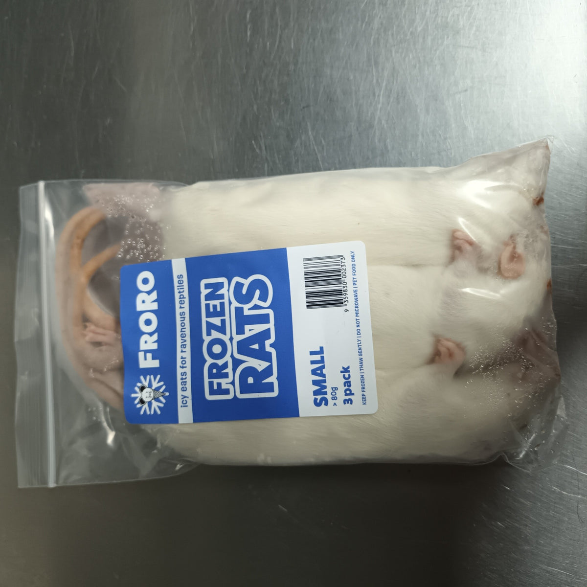 FRORO FROZEN RATS SMALL > 80G 3 PACK – Head to Tail Pets