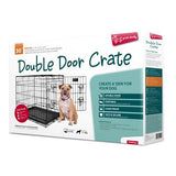 YOURS DROOLLY CRATE DOG DOUBLE DOOR MEDIUM 