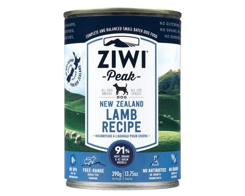 ZIWI PEAK DOG WET ORIGINAL 390G LAMB