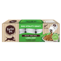 EARTHZ PET DOG VITALITY GRAVY TOY/SMALL 5 X 35ML LAMB & MINT 