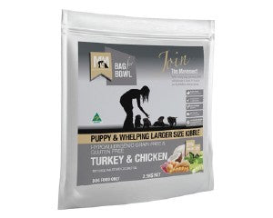 MEALS FOR MUTTS DOG PUPPY LARGE KIBBLE TURKEY & CHICKEN GREY