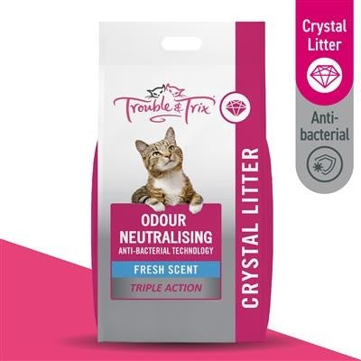 TROUBLE & TRIX LITTER ANTI BACTERIAL CRYSTAL