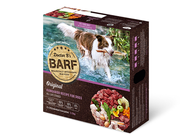 REAL PET FOOD BARF DOG KANGAROO 12X227G
